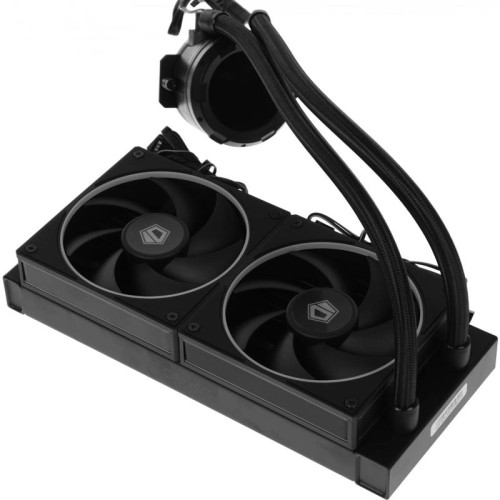 Система водяного охлаждения ID-Cooling SL240 ARGB Soc-AM5/AM4/1200/1700/1851 черный 4-pin 14-30dB Al+Cu LCD 300W Ret [SL240]