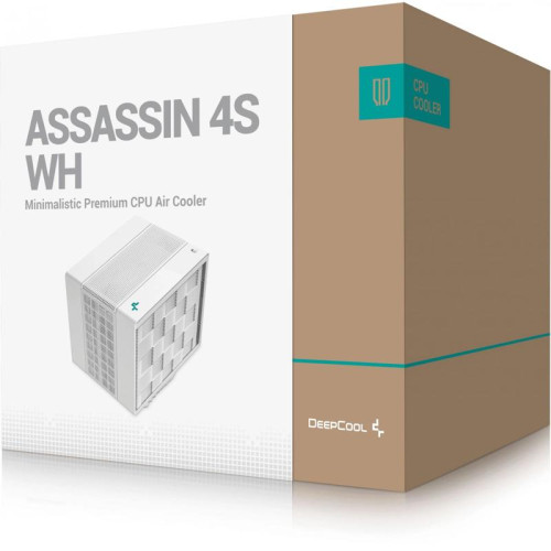 Кулер Deepcool Assassin 4S Soc-AM5/AM4/1151/1200/2066/1700 белый 4-pin 22.6-29.3dB Al+Cu 250W 1380gr Ret (R-ASN4S-WHGPMN-G) [R-ASN4S-WHGPMN-G]