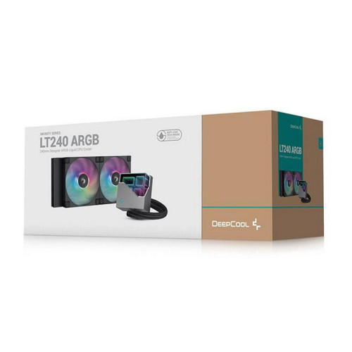 Система водяного охлаждения Deepcool LT240 ARGB Soc-AM5/AM4/1200/1700/1851 черный 4-pin 38.71dB Al 1504gr Ret (R-LT240-BKAMNC-G-1) [R-LT240-BKAMNC-G-1]