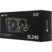 Система водяного охлаждения ID-Cooling SL240 ARGB Soc-AM5/AM4/1200/1700/1851 черный 4-pin 14-30dB Al+Cu LCD 300W Ret [SL240]