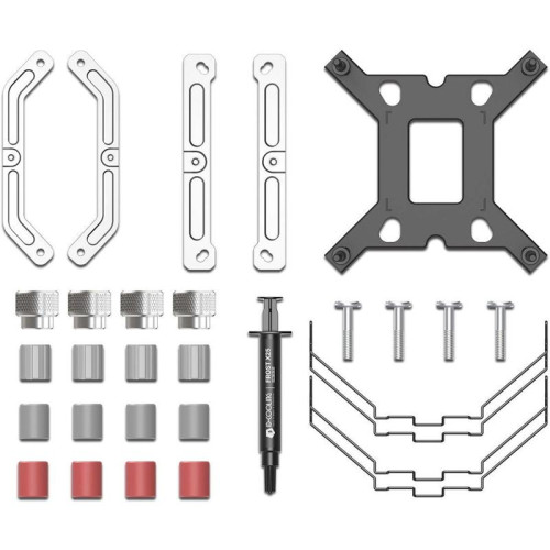 Устройство охлаждения(кулер) ID-Cooling FROZN A410 SE ARGB Soc-AM5/AM4/1200/1700/1851 серебристый/черный 4-pin 16-27.2dB Al+Cu 180W 720gr Ret (FROZN A410 SE ARGB)