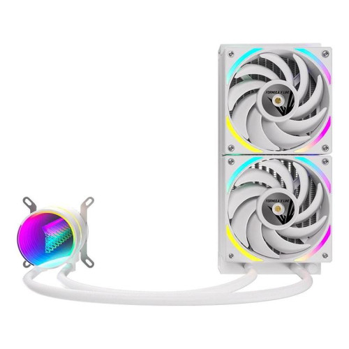 Система водяного охлаждения Formula Oasis L240 ARGB Soc-AM5/AM4/1200/2066/1700/1851 белый 4-pin 1-27.2dB Al+Cu 310W Ret (OASIS L240 ARGB WH)