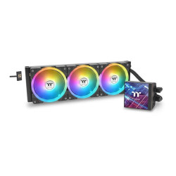 Система водяного охлаждения Thermaltake MAGFloe 420 Ultra ARGB Soc-AM5/AM4/1200/1700/1851 черный 4-pin 34.5dB Al+Cu LCD Ret (CL-W451-PL14SW-A)