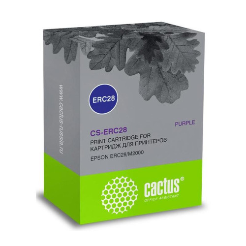 Картридж матричный Cactus CS-ERC28 12.7x3.1 фиолетовый для Epson ERC28/M2000/FUJITSU-29745/AT3000/NORAND-815/4000/4815/4820/DP815/NP815