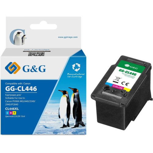 Струйный картридж G&G GG-CL446 многоцветный, 8 мл, для Canon PIXMA MG2440/2540/2940