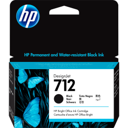 HP 712 38-ml Black DesignJet Ink Cartridge