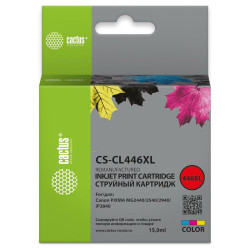 Струйный картридж Cactus CL-446XL многоцветный, 15 мл, для Canon PIXMA MG2440/2540/2940/iP2840 (CS-CL446XL)