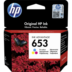 HP 653 Tri-color Original Ink Advantage Cartridge