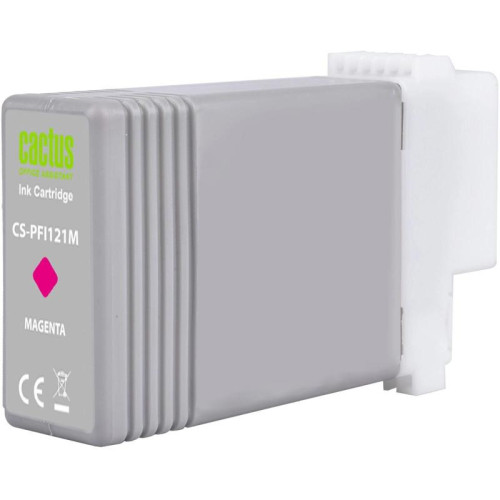 Картридж струйный Cactus CS-PFI121M PFI-121 M пурп.пигм. (130мл) для Canon imagePROGRAF TM-250/255/350/355