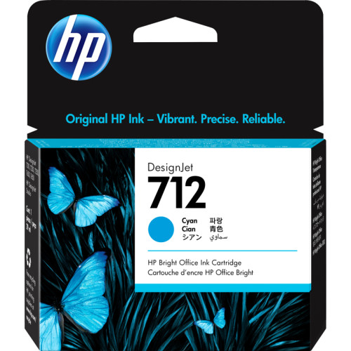 HP 712 29-ml Cyan DesignJet Ink Cartridge