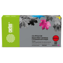 Картридж струйный Cactus CS-PFI321M PFI-321 M пурп.пигм. (300мл) для Canon imagePROGRAF TM-250/255/350/355 с чипом