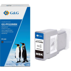 Струйный картридж G&G GG-PFI320MBK черный матовый, 300 мл, для Canon imagePROGRAF TM-200/200MFP/205/300/300MFP/305