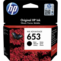 HP 653 Black Original Ink Advantage Cartridge