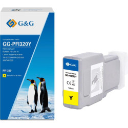Струйный картридж G&G GG-PFI320Y PFI-320Y желтый, 300 мл, для Canon imagePROGRAF TM-200/200MFP/205/300/300MFP/305