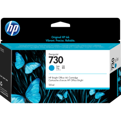 HP 730 130-ml Cyan DesignJet Ink Cartridge