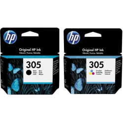 Струйный картридж HP 305 черный/голубой/пурпурный/желтый, 120 стр., для HP DeskJet 2300/2700/2730/4100/4134