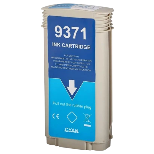 -/ Струйный картридж NV Print 72 (NV-C9371A) Cyan для HP DesignJet T1100, T1120, T1200, T1300,  T610, T620, T770, T790, T2300, T795 (130 мл)