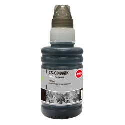 Чернила Cactus GI-490 черный пигментный, 100 мл, для Canon Pixma G1400/G2400/G3400 (CS-GI490BK)