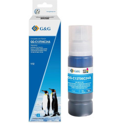 Чернила G&G GG-C13T06C24A №112 голубой пигментный, 70 мл, для Epson L6550/6570/11160/15150/15160