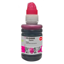 Чернила Cactus GI-490 пурпурный, 100 мл, для Canon Pixma G1400/G2400/G3400 (CS-GI490M)