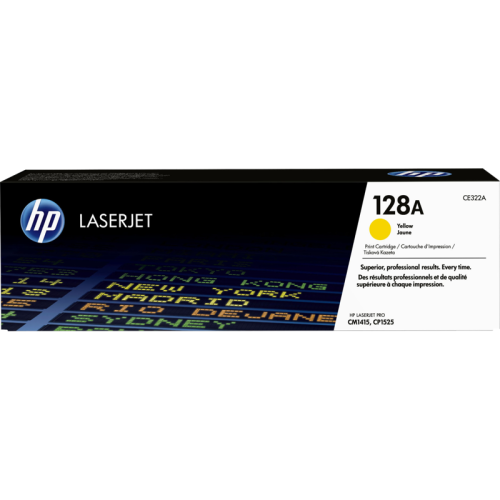 Тонер-картридж HP 128A желтый, 1300 стр., для HP LaserJet CP1525n/CP1525/CP1525nw/CM1415fn/CM1415/CM1415fnw