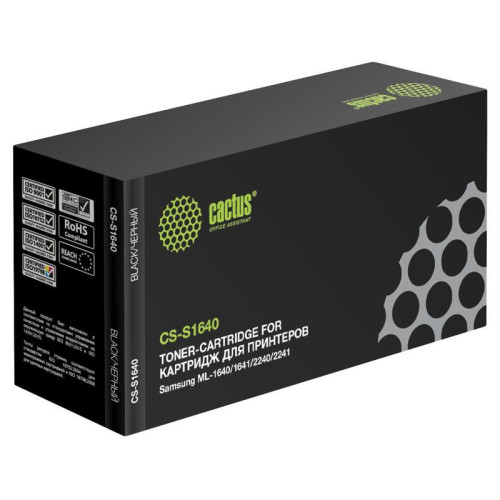 Картридж лазерный Cactus CS-S1640 D108S CS-S1640 MLT-D108S черный (1500стр.) для Samsung ML-1640/1641/2240/2241