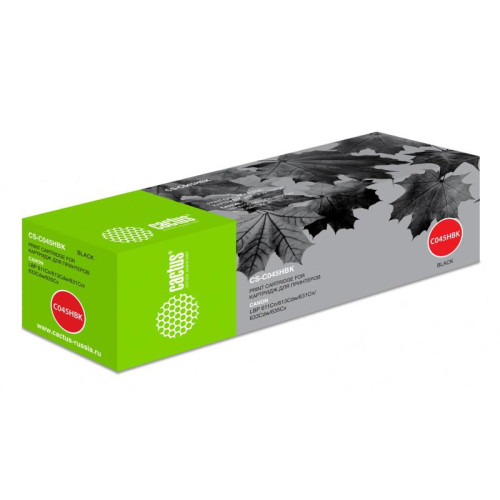 Тонер-картридж Cactus CS-C045HBK черный, 2800 стр., для Canon LBP 611Cn/613Cdw/631Cn/633Cdw/635Cx
