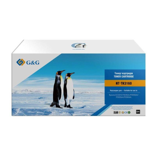 Тонер-картридж G&G GG-TK3160 черный, 12500 стр., для Kyocera ECOSYS P3045dn/P3050dn/P3055dn/P3060dn