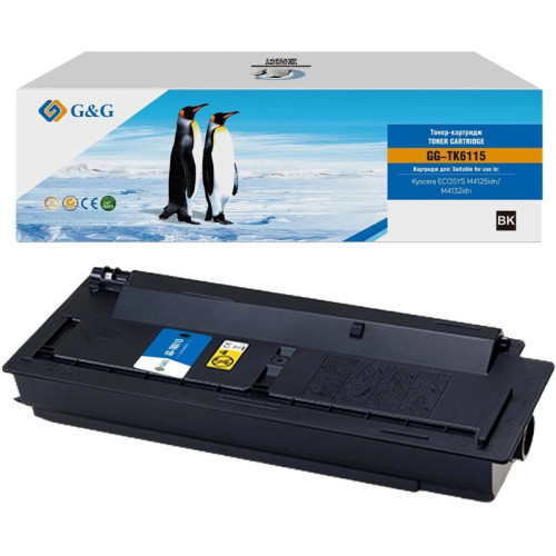 Тонер-картридж G&G GG-TK6115 TK-6115 черный, 15000 стр., для Kyocera ECOSYS M4125idn/M4132idn