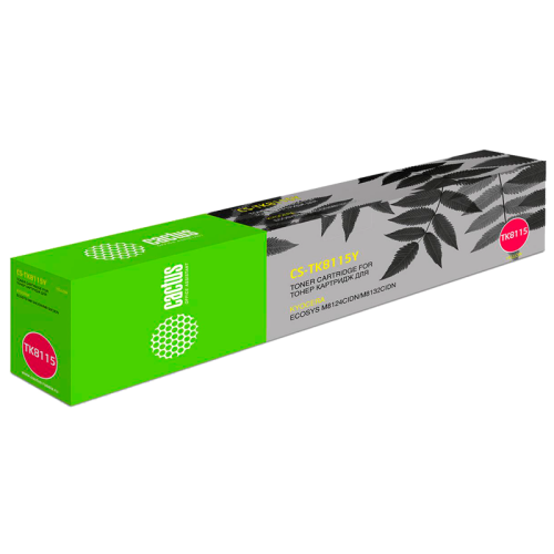 Тонер-картридж Cactus TK-8115Y желтый, 6000 стр., для Kyocera Mita Ecosys M8124cidn/M8130cidn (CS-TK8115Y)
