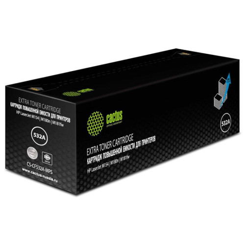 Тонер-картридж Cactus CS-CF532A-MPS желтый, 2700 стр., для HP Color LaserJet Pro M154a/M154nw/MFP M180n/M180nw/M181fw