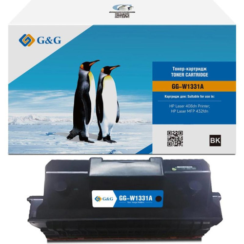 Тонер-картридж G&G GG-W1331A W1331A черный, 5000 стр., для HP Laser 408dn/MFP 432fdn