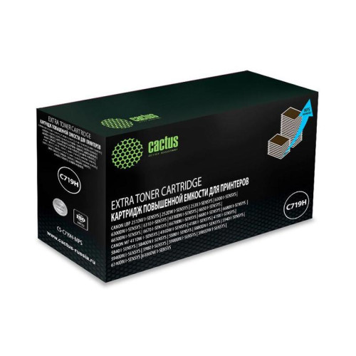 Тонер-картридж Cactus CS-C719H-MPS черный, 8000 стр., для Canon MF5840dni-SENSYS/MF5880dni/LBP6300i/6650i