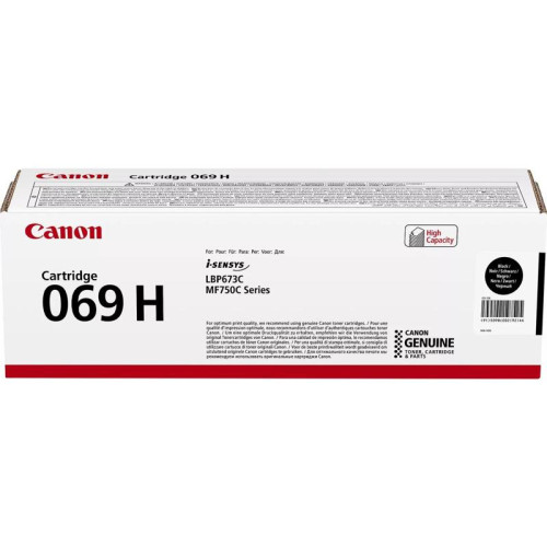 Тонер-картридж Canon 069HBK черный, 7600 стр., для Canon MF752Cdw/MF754Cdw/LBP673Cdw