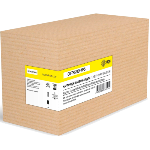 Тонер-картридж Cactus TK5240Y желтый, 6000 стр., для Kyocera Ecosys M5526cdn/M5526cd (CS-TK5240Y-MPS)