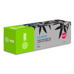 -/ Картридж лазерный Cactus CS-O610C 44315323 голубой (6000стр.) для Oki C610