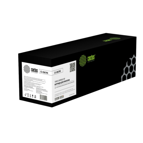 Тонер-картридж Cactus CS-C067HC голубой, 2350 стр., для Canon i-SENSYS LBP631Cw/LBP633Cdw/MF651Cw/MF655Cdw/MF657Cdw