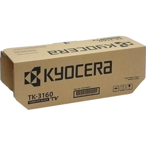 Тонер-картридж Kyocera TK-3160 черный, 12500 стр., для Kyocera M3145dn/M3645dn/M3860idn/M3860idnf/P3045dn/P3050dn/P3055dn/P3060dn/P3145dn/P3150dn/P3155dn/P3260dn