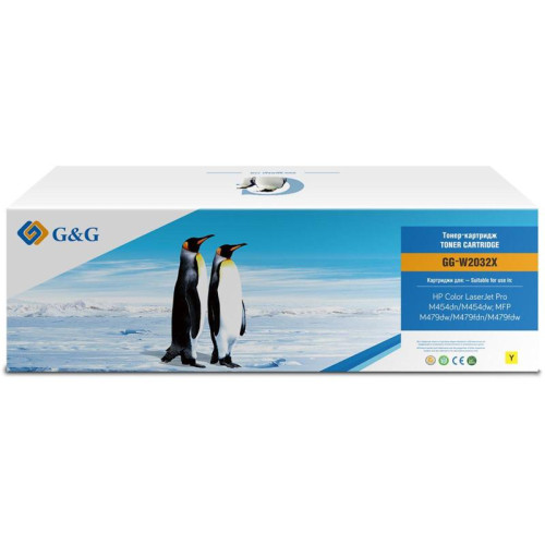 Тонер-картридж G&G GG-W2032X 415X желтый, 6000 стр., для HP LaserJet M454/MFP M479