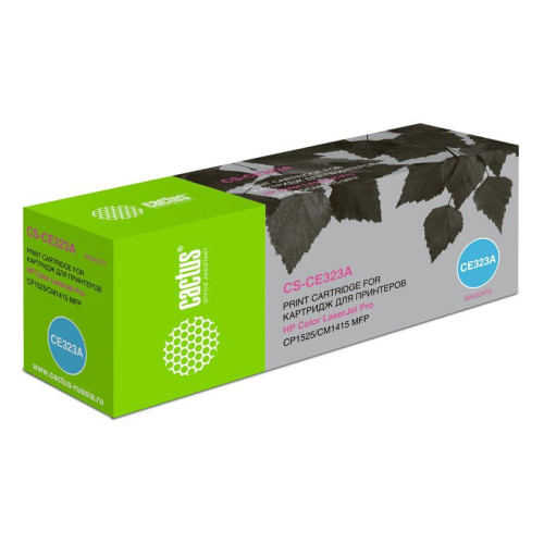 Картридж лазерный Cactus CS-CE323A CE323A пурпурный (1300стр.) для HP LJ CP1525