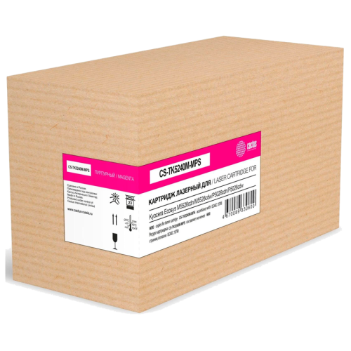 Тонер-картридж Cactus TK-5240M пурпурный, 6000 стр., для Kyocera Ecosys M5526cdn/M5526cd (CS-TK5240M-MPS)