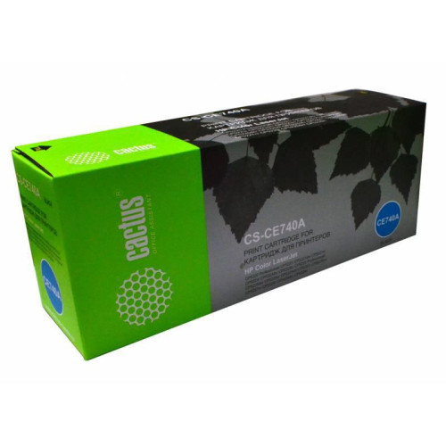 Тонер-картридж Cactus CS-CE740A черный, 7000 стр., для HP Color LaserJet CP5220/CP5221/CP5223/CP5225/CP5227/CP5229