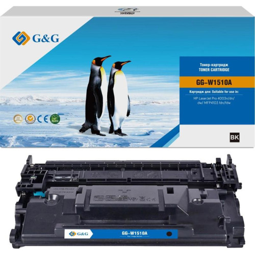 Тонер-картридж G&G GG-W1510A W1510A черный, 3050 стр., для HP LaserJet Pro 4003n/dn/dw/MFP4103 fdn/fdw