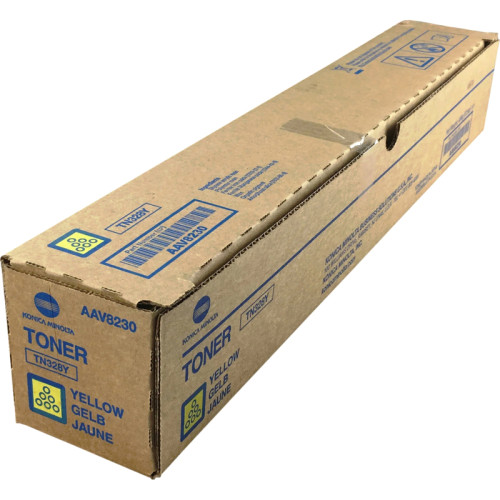 Туба с тонером Konica Minolta TN-328Y желтый, 28000 стр., для Konica Minolta bizhub C250i/C250/C251i/C251/C300i/C300/C360i/C360/C361i/C361