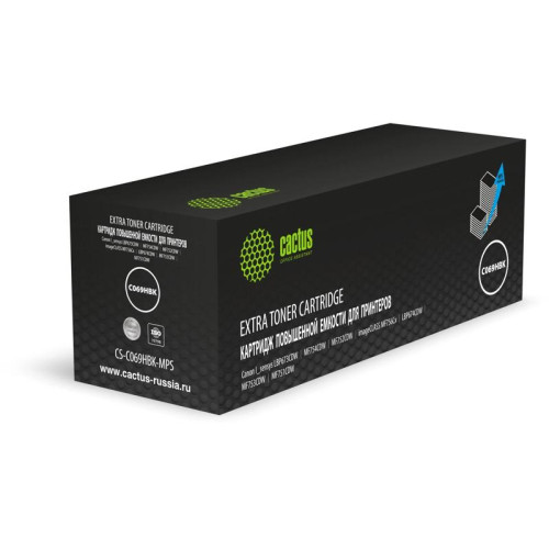 Картридж лазерный Cactus CS-C069HBK-MPS 069HBK черный (12000стр.) для Canon I_sensys LBP673CDW/MF754CDW/MF752CDW/imageCLASS MF756Cx/LBP674CDW/MF753CDW/MF751CDW с чипом