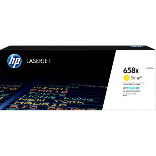 HP 658X Yellow LaserJet Toner Cartridge