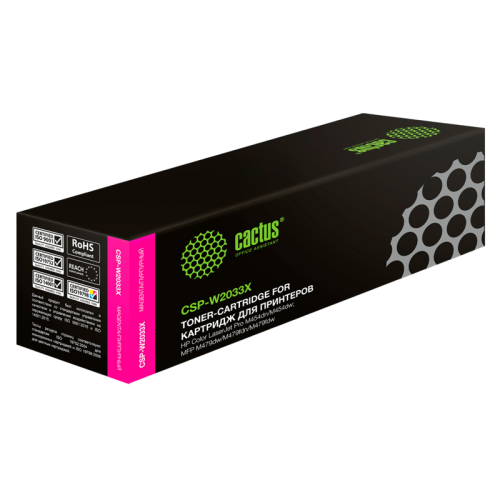 -/ Картридж лазерный Cactus CSP-W2033X 415X пурпурный (6000стр.) для HP LJ M454/MFP M479