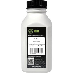 Тонер Cactus CS-THPCWHUBK-100 черный флакон 100гр. для принтера HP Color W2070/1/2/3