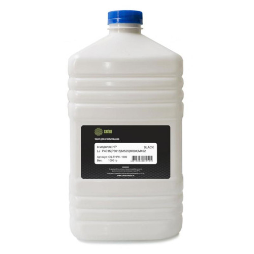 Тонер Cactus CS-THP9-1000 черный, 1000 гр., для HP LaserJet P4015/P3015/M525/M601/M604/M402/P2055/M401