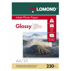 Фотобумага Lomond 0102049 A4/230г/м2/25л./белый глянцевое для струйной печати